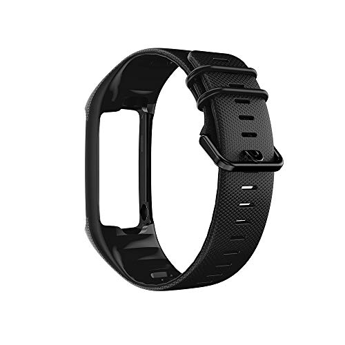 KINOEHOO Correas para relojes Compatible con Polar A360 A370 Pulseras de repuesto.Correas para relojesde siliCompatible cona.(Negro)