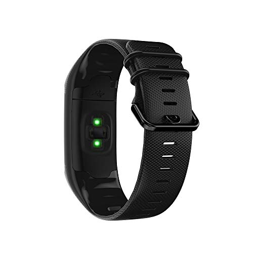 KINOEHOO Correas para relojes Compatible con Polar A360 A370 Pulseras de repuesto.Correas para relojesde siliCompatible cona.(Negro)