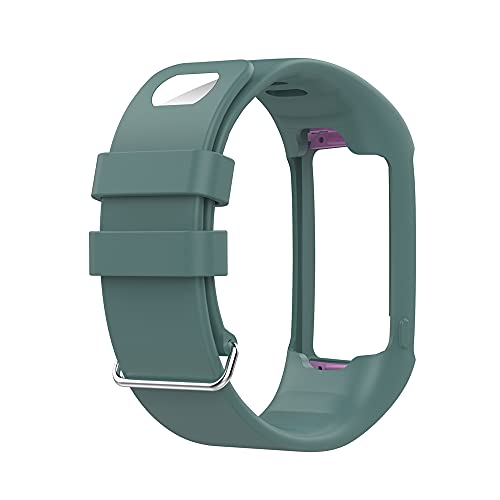 KINOEHOO Correas para relojes Compatible con Polar A360 A370 Pulseras de repuesto.Correas para relojesde silicona.(Verde roca)