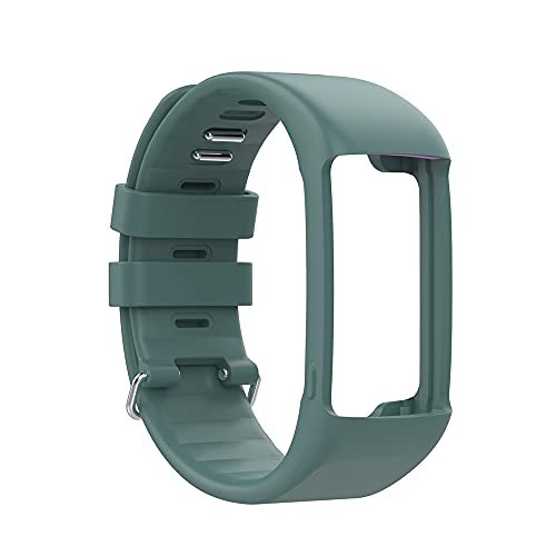 KINOEHOO Correas para relojes Compatible con Polar A360 A370 Pulseras de repuesto.Correas para relojesde silicona.(Verde roca)