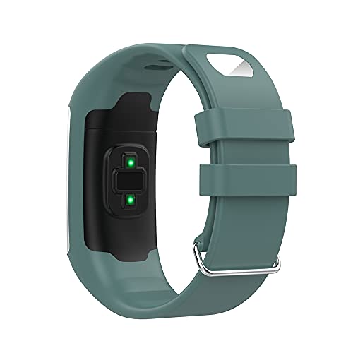 KINOEHOO Correas para relojes Compatible con Polar A360 A370 Pulseras de repuesto.Correas para relojesde silicona.(Verde roca)