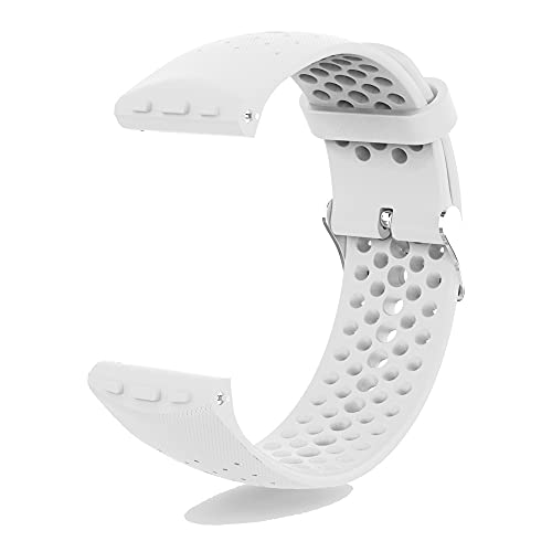 KINOEHOO Correas para relojes Compatible con Polar Vantage M Pulseras de repuesto.Correas para relojesde silicona.(blanco)