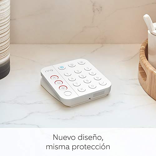 Kit de 5 piezas Ring Alarm de Amazon (2.ª generación) | Sistema de seguridad para el hogar compatible con Alexa y con vigilancia asistida opcional, sin compromisos a largo plazo