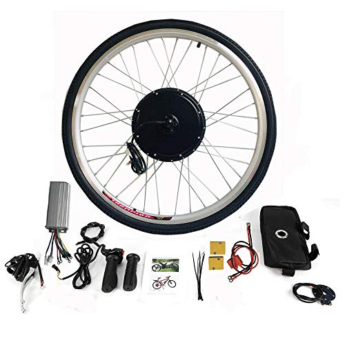 Kit de conversión de bicicleta eléctrica de 28" de, kit de conversión para bicicleta eléctrica, kit de conversión para rueda delantera, color 48 V, 1000 W