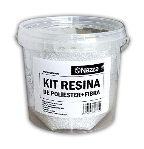 Kit de Resina de Poliéster + Fibra de Vidrio Nazza