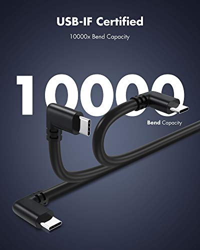 KIWI design USB C a USB C Oculus Link Cable de 10 Pies / 3 Metros, Transferencia de Datos de Alta Velocidad Cable USB 3.2 Gen 1 Tipo C Compatible con Oculus Quest 1 y Quest 2 a una PC para Juegos