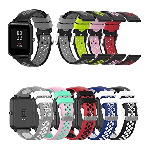 KKFA Moda Suave de Silicona a Prueba de Agua Correa de muñeca para Garmin Vivoactive 3 Vivoactive3 Música Vivomove 3 Pulsera de Colores (Color : 9, Size : Vivoactive 3 Music)