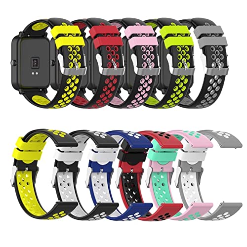 KKFA Moda Suave de Silicona a Prueba de Agua Correa de muñeca para Garmin Vivoactive 3 Vivoactive3 Música Vivomove 3 Pulsera de Colores (Color : 9, Size : Vivoactive 3 Music)