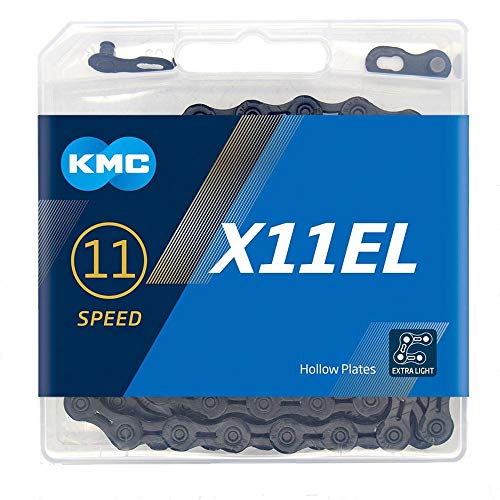 KMC X11el Cadena, Unisex Adulto, Negro, 118 Link