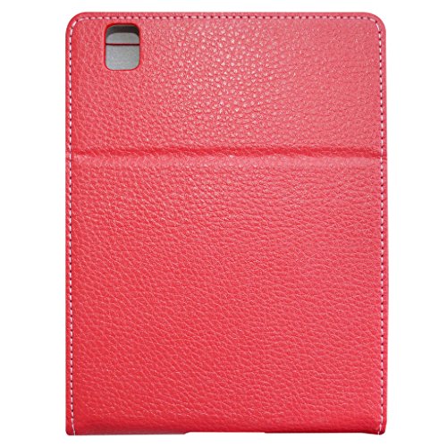 Kobo Aura H20 2nd Edition 2017 Funda,Mama Mouth Case Funda Carcasa de Cuero con Soporte Ajustable Modo para 6.8" Kobo Aura H20 2nd Edition 2017 Release,Rojo