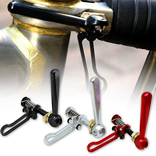 KOET Abrazadera de sillín para bicicleta plegable Brompton, aleación de titanio, gancho plegable, cierre rápido y anticorrosión para bicicleta plegable Brompton