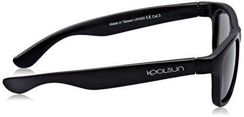 KOOLSUN - Wave - Gafas de sol para niños (1-5 años, negro mate)