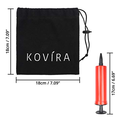 Kovira Cojín Circular Inflable con Bomba y Bolsa de Viaje - Flotador Hemorroides Diámetro 38 cm – Almohada Ortopédica para Coxis, Almorranas, Dolor en la Rabadilla, Próstata – Hogar, Coche, Oficina