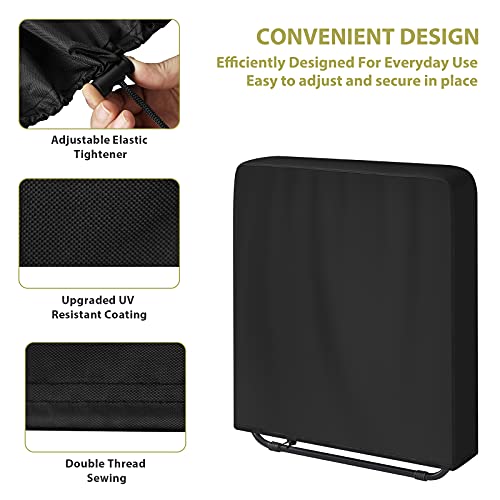 Kovshuiwe Funda para Silla Plegable para Exteriores,Fundas Plegables para Tumbona,420D Oxford Tela Impermeable Anti-UV Cubierta,Impermeable,Funda para Tumbona De Jardín Exterior Anti-UV(96x84 cm)