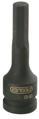 KS Tools 911.0931 Vaso de Impacto para Puntas Allen, Largo (tamaño 17 mm, 1/2"), 5.1 cm