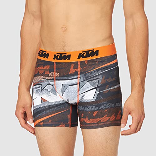 KTM Calzoncillos Estampados Motorbike para Hombre, Pack 5 PK2607, L