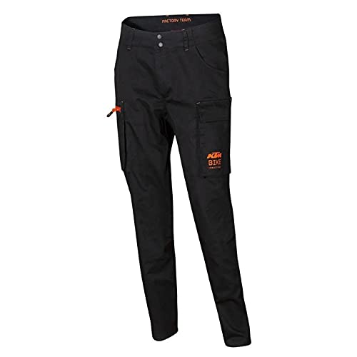 KTM Factory Team Work - Pantalón de ciclismo para hombre, Negro , XXL