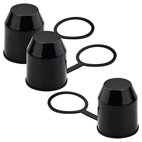 Kupink 3 PCS Tapa Protección Enganche Remolque Cubierta Bola para Gancho Remolque Plástico del Coche de Remolque de Bola