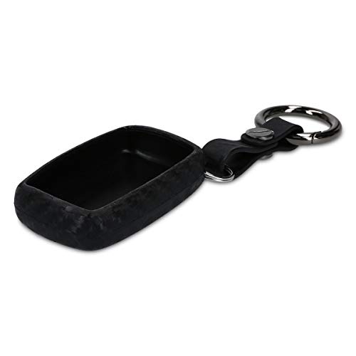 kwmobile Carcasa Compatible con Land Rover Jaguar Llave de Coche con Control Remoto de 5 Botones - Funda Protectora de Silicona - Cover Flexible en Negro