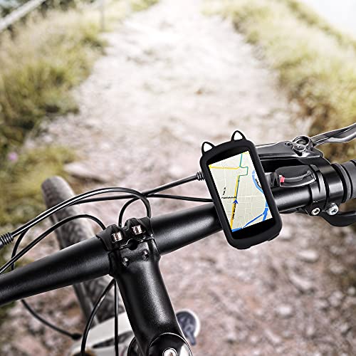 kwmobile Funda Compatible con Garmin Edge 1030/1030 Plus - Carcasa de Suave Silicona para GPS de Bicicleta - con Gato