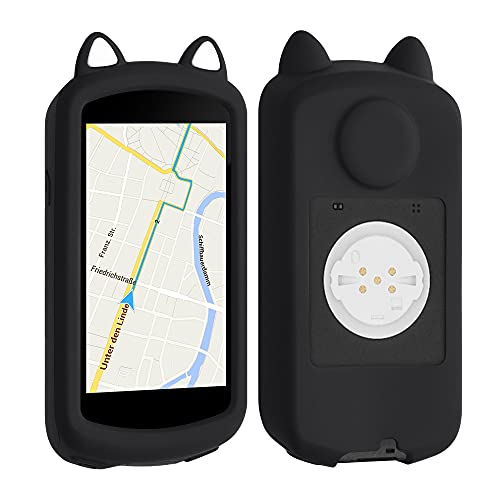 kwmobile Funda Compatible con Garmin Edge 1030/1030 Plus - Carcasa de Suave Silicona para GPS de Bicicleta - con Gato