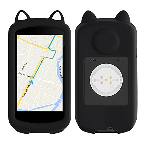 kwmobile Funda Compatible con Garmin Edge 1030/1030 Plus - Carcasa de Suave Silicona para GPS de Bicicleta - con Gato