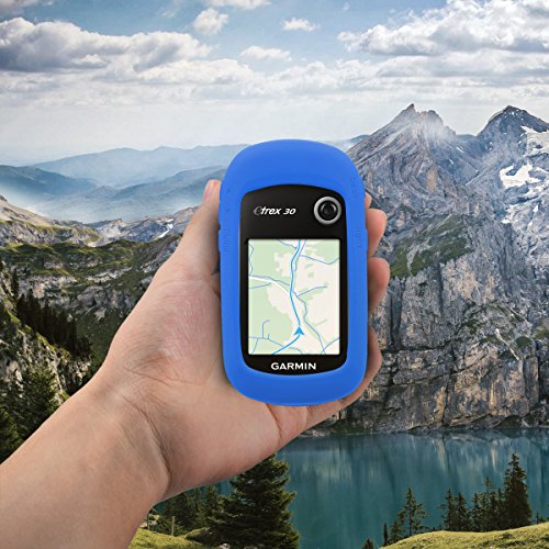 kwmobile Funda Compatible con Garmin eTrex 10/20/30/201x/209x/309x - Carcasa de Silicona para navegador GPS - Cover Azul