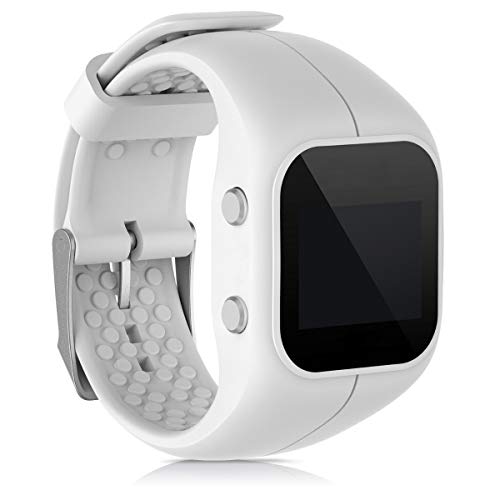 kwmobile Pulsera Compatible con Polar A300 - Correa para Reloj Inteligente Silicona TPU Blanco