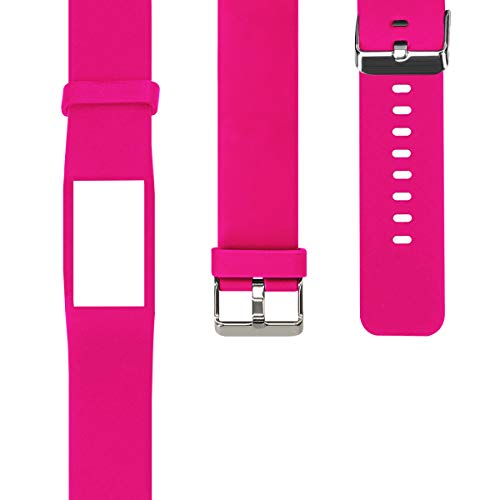 kwmobile Pulsera Compatible con Polar A360 / A370 - Correa para Reloj Inteligente Silicona TPU Rosa Fucsia