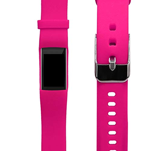 kwmobile Pulsera Compatible con Polar A360 / A370 - Correa para Reloj Inteligente Silicona TPU Rosa Fucsia