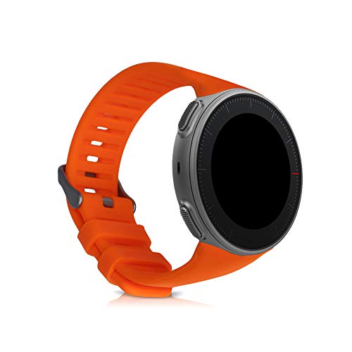 kwmobile Pulsera Compatible con Polar Vantage V - Correa para Reloj Inteligente Silicona TPU Naranja