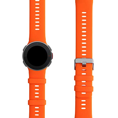 kwmobile Pulsera Compatible con Polar Vantage V - Correa para Reloj Inteligente Silicona TPU Naranja