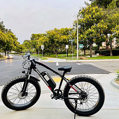 KXY Bicicletas Eléctricas para Adultos, Bicicletas Eléctricas De Montaña para Todo Terreno, Batería De Litio Extraíble De 48 V 10 Ah, Motor De 500 Vatios, Transmisión De 7 Velocidades
