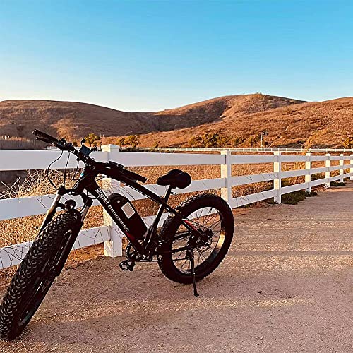 KXY Bicicletas Eléctricas para Adultos, Bicicletas Eléctricas De Montaña para Todo Terreno, Batería De Litio Extraíble De 48 V 10 Ah, Motor De 500 Vatios, Transmisión De 7 Velocidades