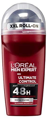 L 'Oréal Men expert Desodorante Roll On Ultimate Control, pack de 6 (6 x 50 ml)