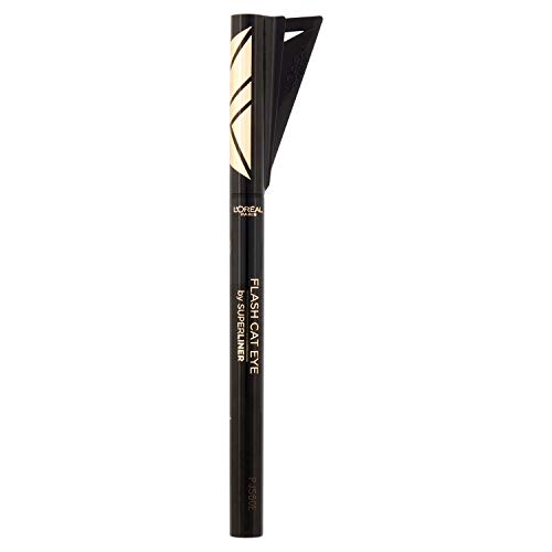 L´Oréal Paris Make Up Artist Superliner Flash Cat Eye, Eyeliner Líquido, Color Negro