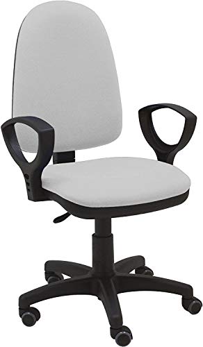 La Silla de Claudia - Silla Escritorio y Oficina Torino Gris Claro. Silla Oficina ergonómica con reposabrazos. Asiento y Respaldo Regulables. Ruedas de Goma