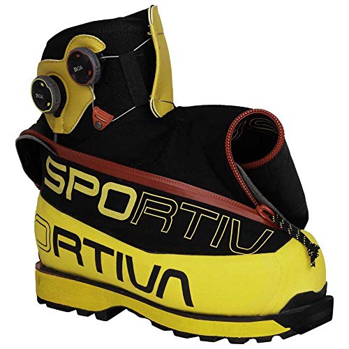 LA SPORTIVA Olympus Mons Cube S, Botas de montaña Unisex Adulto, Yellow/Black, 42 EU