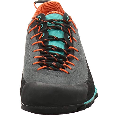 LA SPORTIVA TX4 Woman, Zapatillas de montaña Mujer, Carbon/Aqua, 37.5 EU