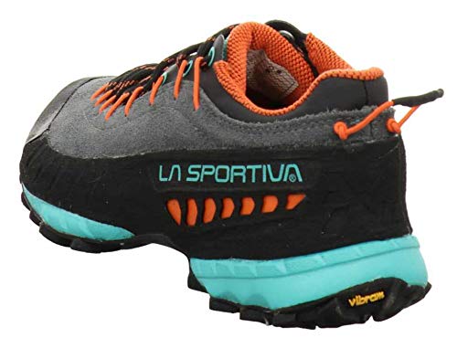 LA SPORTIVA TX4 Woman, Zapatillas de montaña Mujer, Carbon/Aqua, 37.5 EU