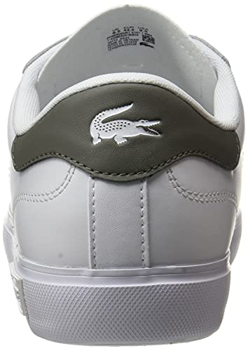 Lacoste POWERCOURT 0121 1 SMA, Zapatillas Hombre, Wht/Khk, 43 EU