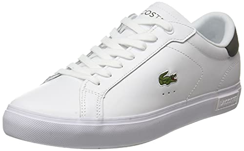 Lacoste POWERCOURT 0121 1 SMA, Zapatillas Hombre, Wht/Khk, 43 EU