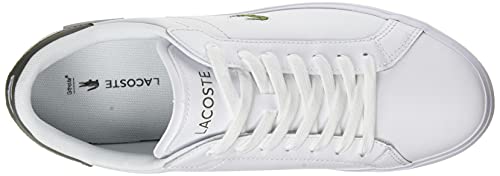 Lacoste POWERCOURT 0121 1 SMA, Zapatillas Hombre, Wht/Khk, 43 EU