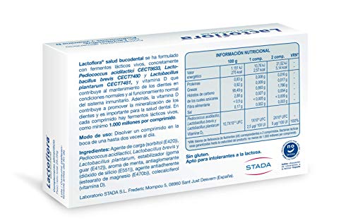 Lactoflora - Salud Bucodental Sabor Menta - 30 Comprimidos