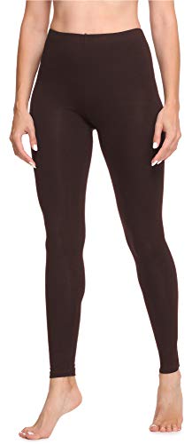 Ladeheid Leggins Largos Mallas Deportivas Mujer LA40-133 (Marrón, L)