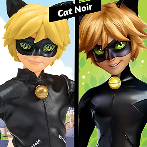 Ladybug: Fashion Doll Muñeco articulado Miraculous Ladybug - Cat Noir (Bandai P50002)