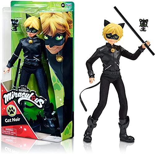 Ladybug: Fashion Doll Muñeco articulado Miraculous Ladybug - Cat Noir (Bandai P50002)