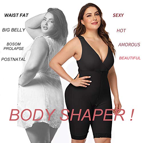 LaLaAreal Corsé de Mujer Cintura de Barriga Fajas modeladora Body Shaper Ropa Interior Plus Size