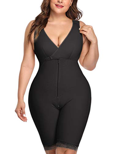 LaLaAreal Corsé de Mujer Cintura de Barriga Fajas modeladora Body Shaper Ropa Interior Plus Size