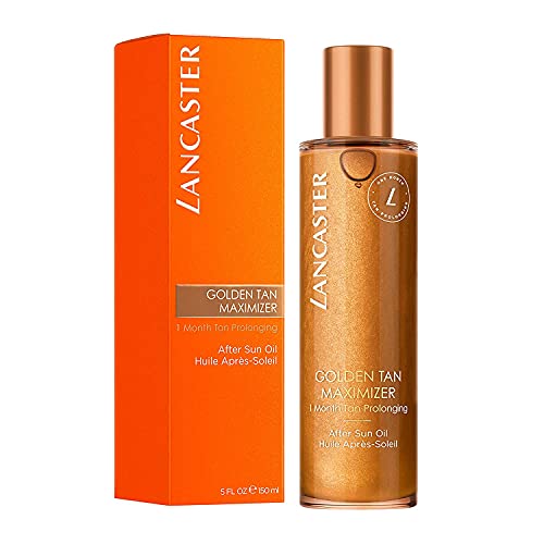 LANCASTER GOLDEN TAN MAXIMIZER – Aceite After Sun – Prolonga el bronceado hasta 1 mes – Para todo tipo de pieles – 150ml